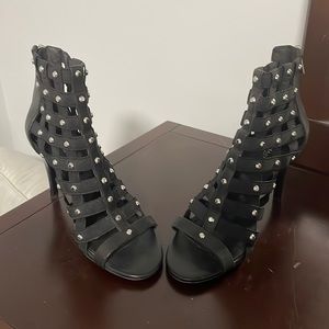 MK perforated booties.